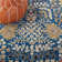 Antiquity Hand-Tufted Dark Blue Area Rug
