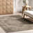 Aledo Traditional Power Loom Performance Distressed Blue/Brown Rug-63292599