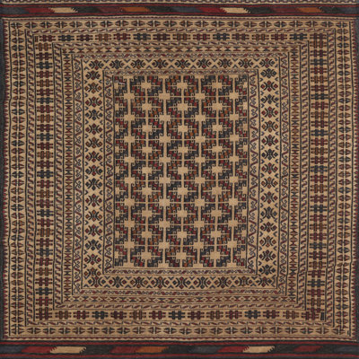 Tapis oriental kaki foncé