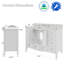 Meuble-lavabo Mandilyn 48 po entièrement assemblé, lavabo simple, comptoir en pierre reconstituée, lavabo en céramique, dosseret inclus, charnières et tiroirs à fermeture amortie, peinture à la main-1605055082