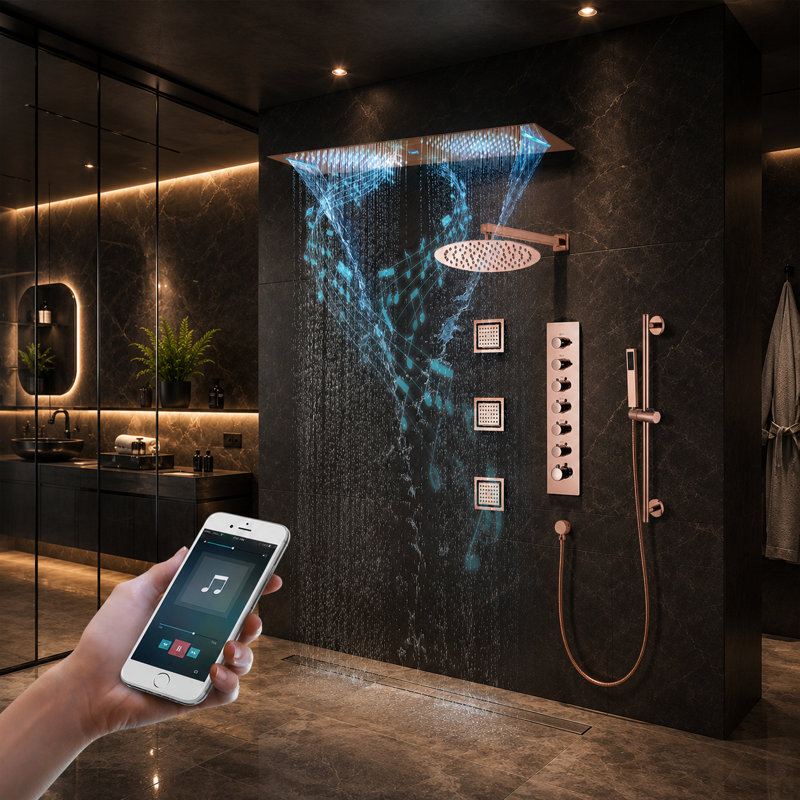 Robinet de douche thermostatique avec valve brute