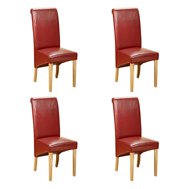 Astin Upholstered Dining Chair, Red, 2