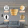Rochell Diameter 12.2" Plug-in Pendant Light, Hanging Lamp with Dimmable, Hanging Light with 15 ft Plug Cord