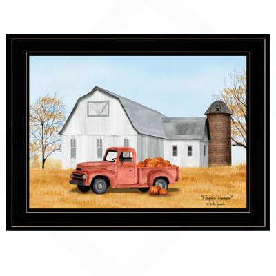 "Pumpkin Harvest" by Billy Jacobs, Ready to Hang Framed Print
