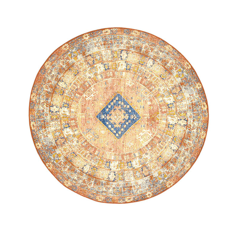 Round Oriental Area Rug, Round 100cm