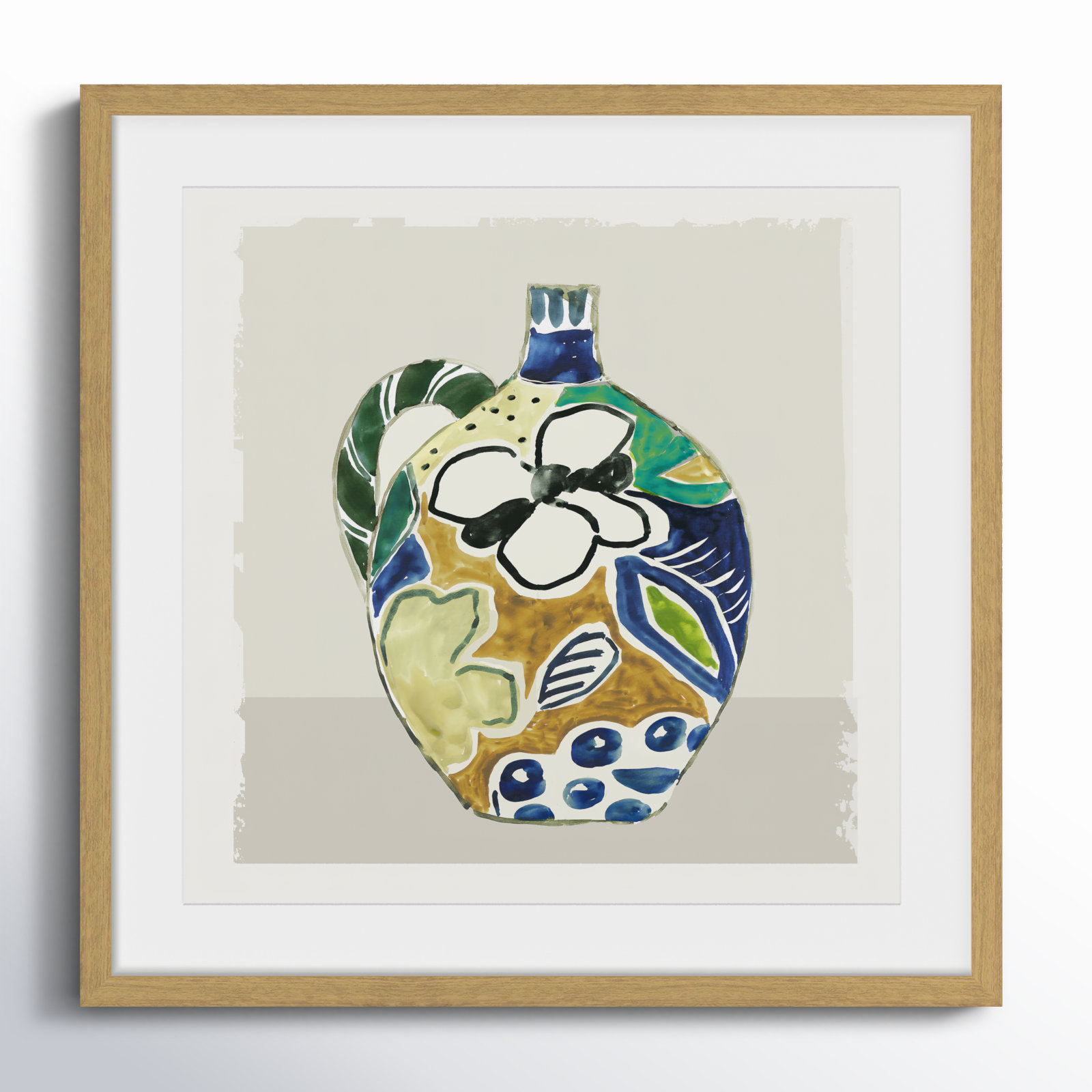 Picasso Vase by Aimee Wilson, 17" H x 17" W x 0.75" D, Natural