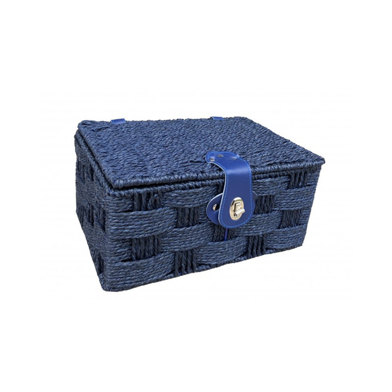Brambly Cottage Box, 15cm H x 30cm W x 22cm D, Blue