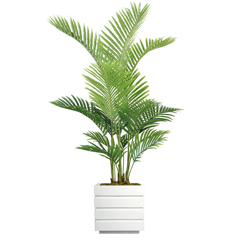 Palmier artificiel 48 po Panama, Blanc