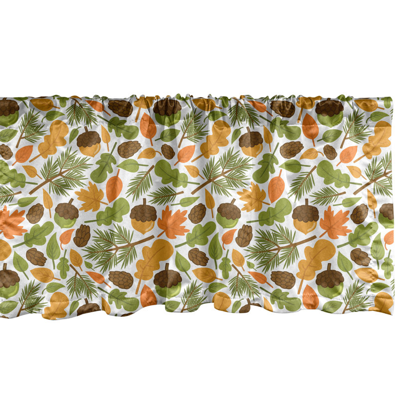 Cantonnière à motif floral Ambesonne, L 54 po x L 12 po