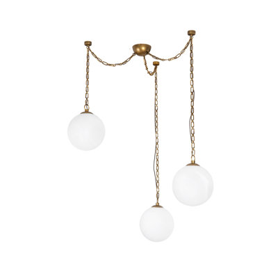 Petra 3 Light Black dimmable LED Chandelier