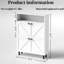 Armoire de rangement pour chaussures avec 2 tiroirs rabattables et design - Blanc antique autoportant pour vestibule, vestibule, couloir