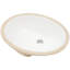 Lavabo de salle de bain ovale encastré en céramique 18 "avec trop-plein 18" x 15 "- teinture et dégradation moderne, durable pour les salles de bain