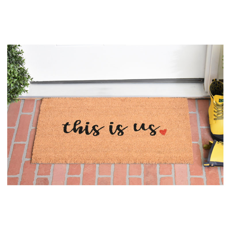 Tapis de porte intérieur / extérieur 48 po x 24 po This Is Us, L 24 po x L 36 po