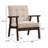 Salma Chesterle 25''Wide Classic Upholstered Tufted Accent Chair With Solid Wood Legs-111285665
