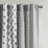 1 Pcs 50x84" Cotton Printed Curtain Panel With Chenille Stripe And Lining-1888330664