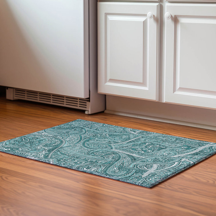 Premium Machine Washable Cerrito Teal Rug