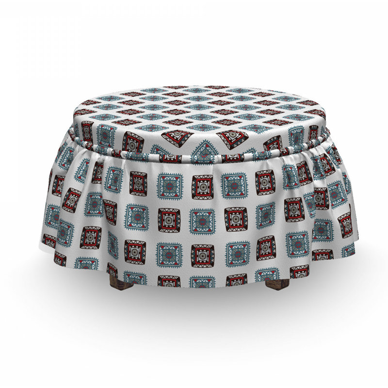 Box Cushion Ottoman Slipcover