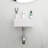 Stain Resistant Ceramic Contemporary Wall Mount Sink For Bathrooms