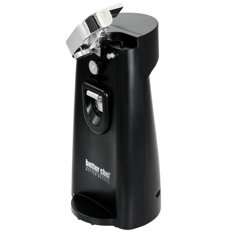 Better Chef Black 3-in-1 Electric Can Opener with Knife Sharpener