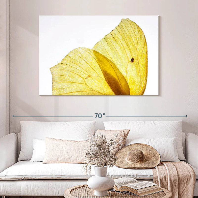 Brampt Golden Yellow Butterfly Wings