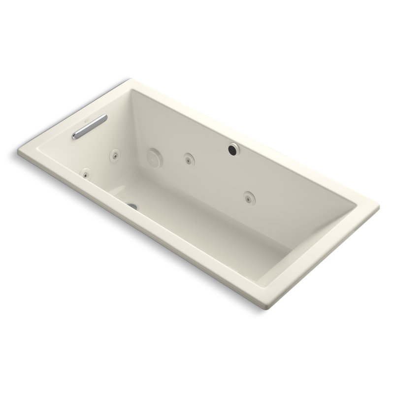 Baignoire tourbillon 60 po x 30 po, Gris tonnerre