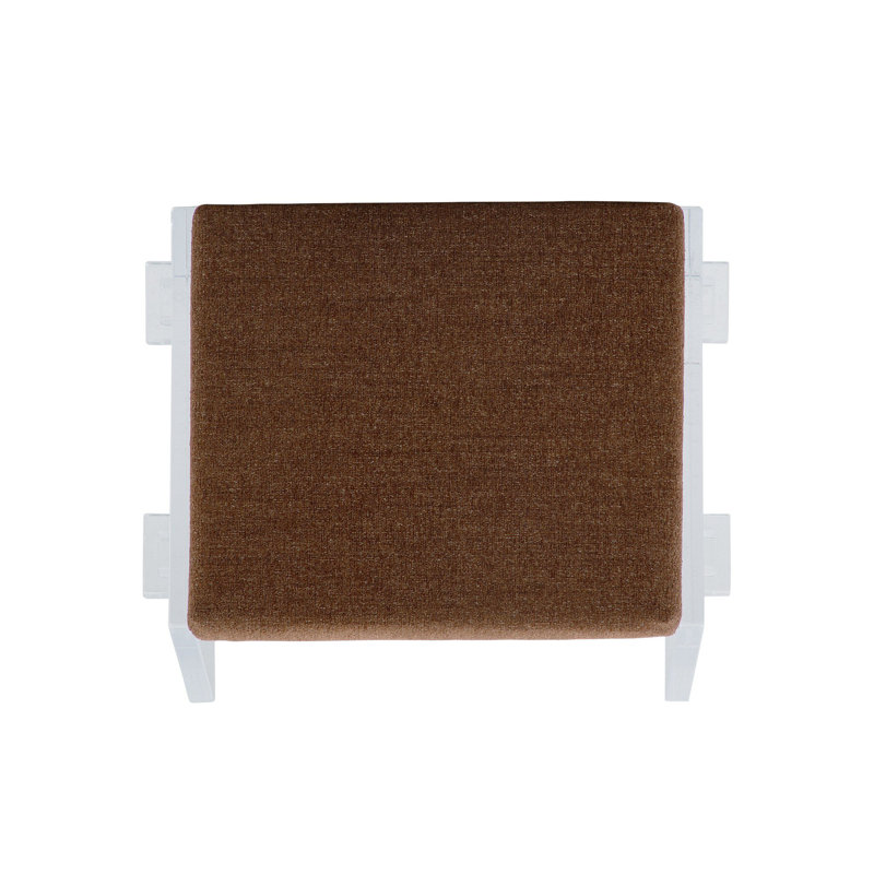 Gerrard Upholstered Accent Stool, Crypton Wayfarer Sienna