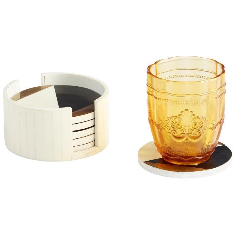 Modametric Coaster Set with Holder