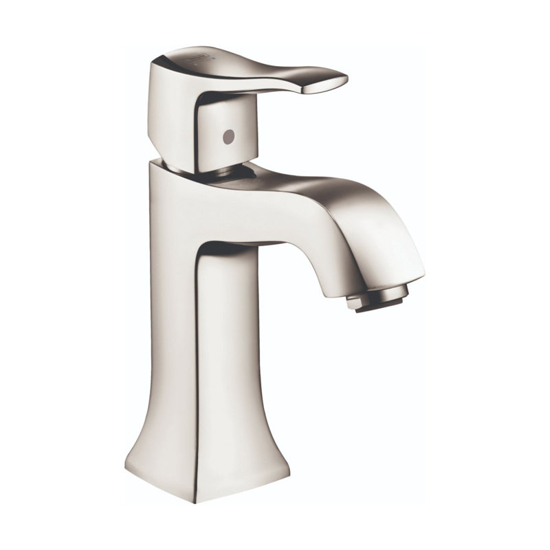 Metris C Single Hole Bathroom Faucet with Drain Assembly, Polished Nickel
