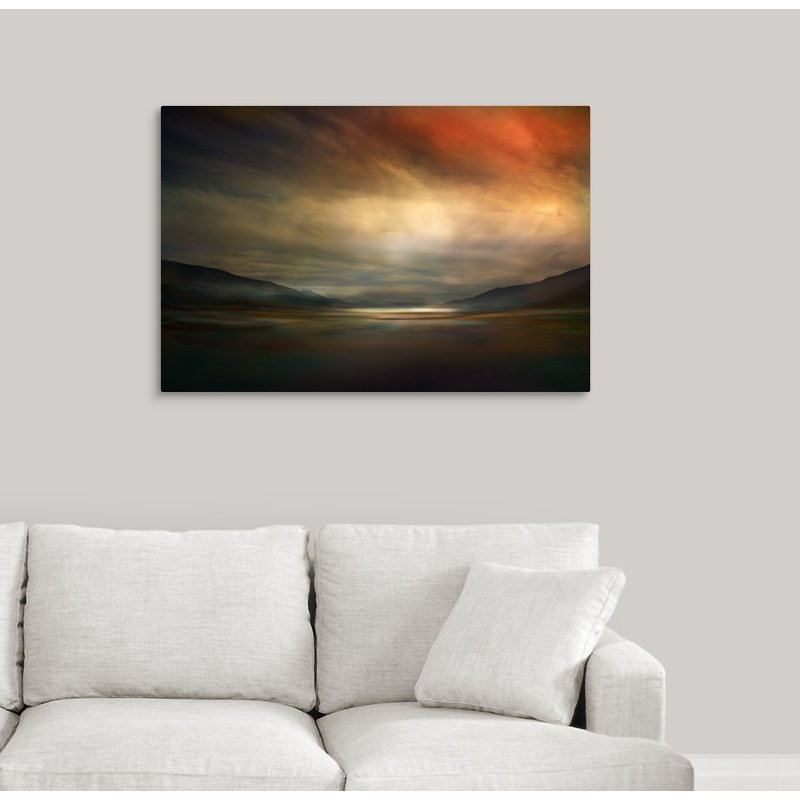 «Arrow Lakes» par Ursula Abresch - reproduction de photo sur toile, H 24 po x l 36 po x P 1,5 po