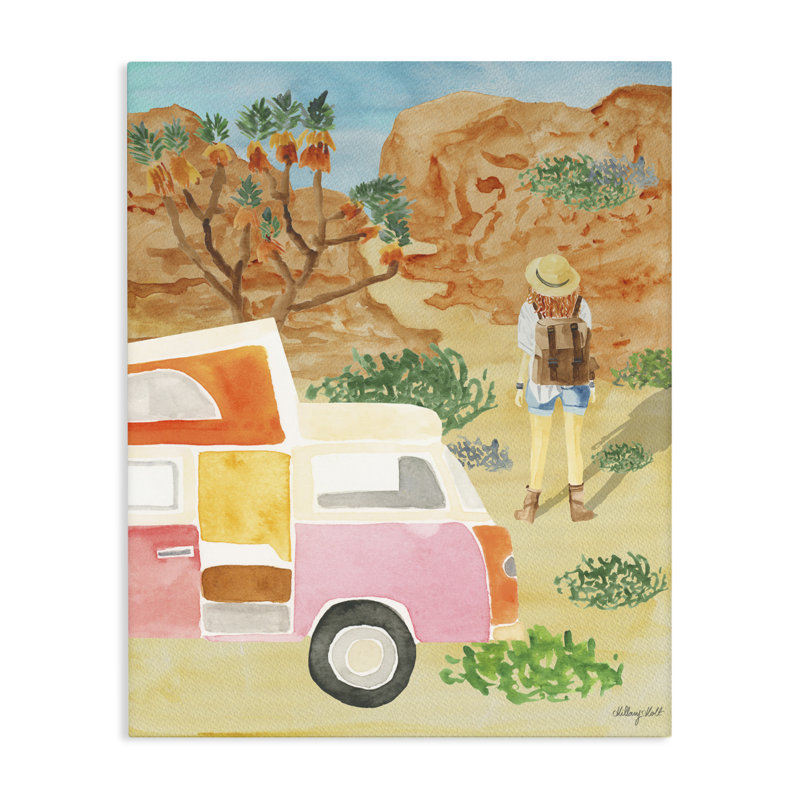 Toile Mojave Desert Road Trip, conception de Hillary Holt, 30 x 24