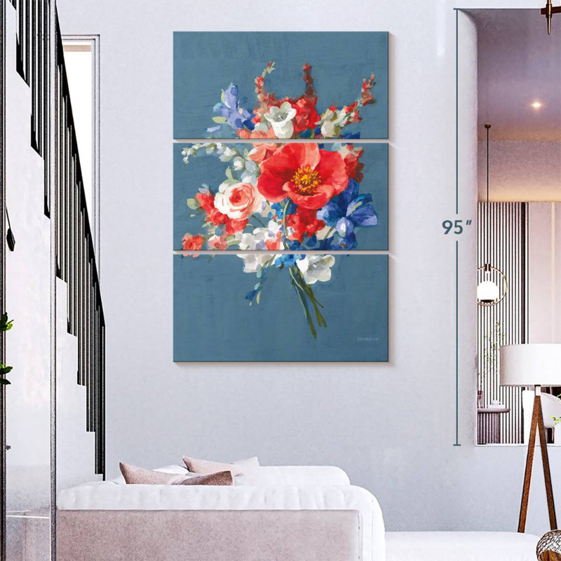 Bouquet Harnek de juillet, H 38 po x l 24 po