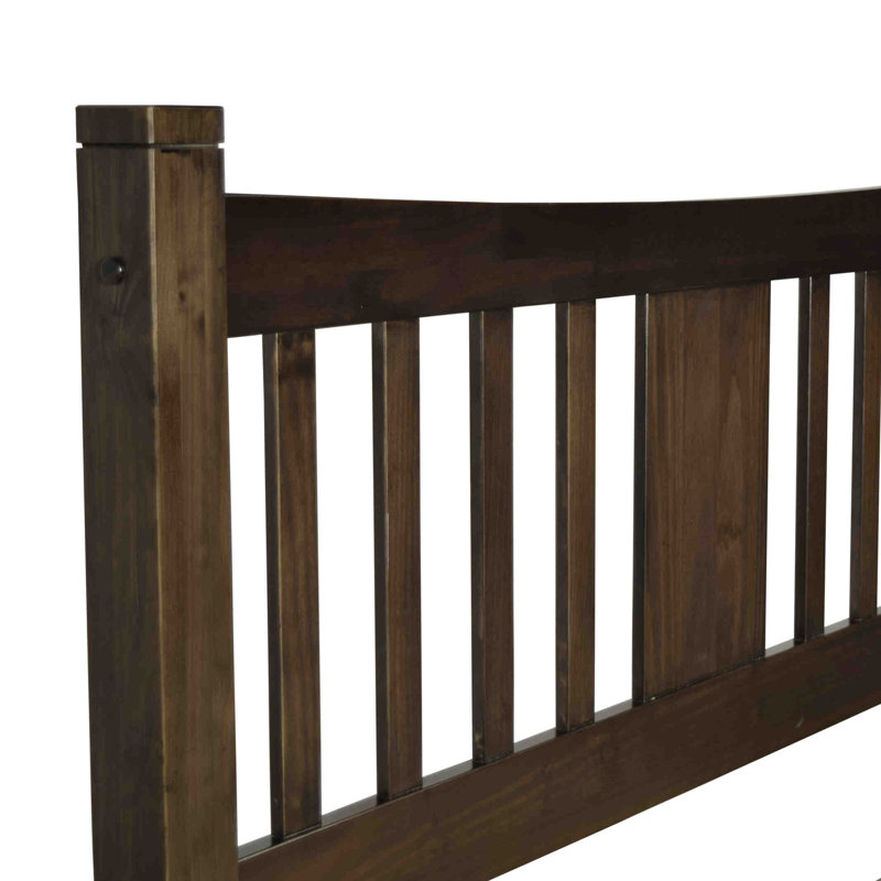 Shaker Solid Wood Slat Bed, Expresso, King
