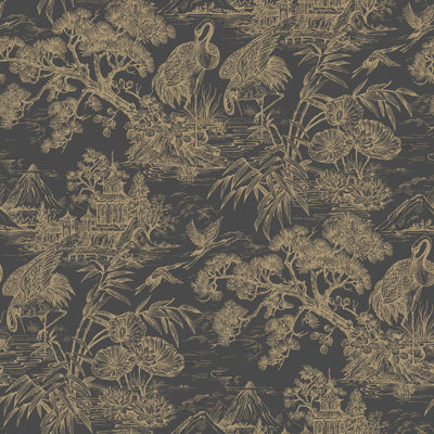 Natori Crane Non-Pasted Non-Woven Wallpaper