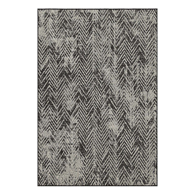  Chevron Indoor/Outdoor Area Rug, Flatweave Accent Rug, Rectangle 7'10" x 10'3"