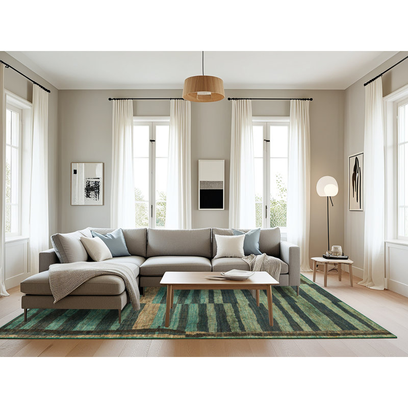 Abstract Indoor Rug, Rectangle 8' x 12'