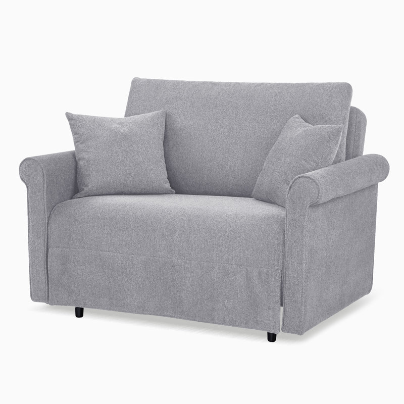 Herminda Upholstered Accent Chair, Gray 100% Polyester