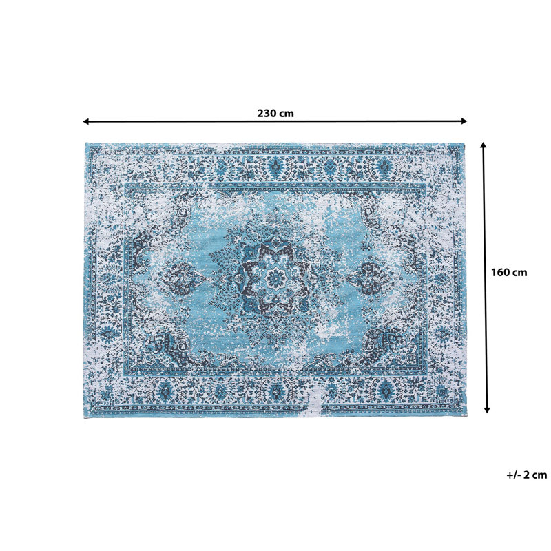 Fortson Rectangle 160 cm x 230 cm Oriental Cotton Area Rug