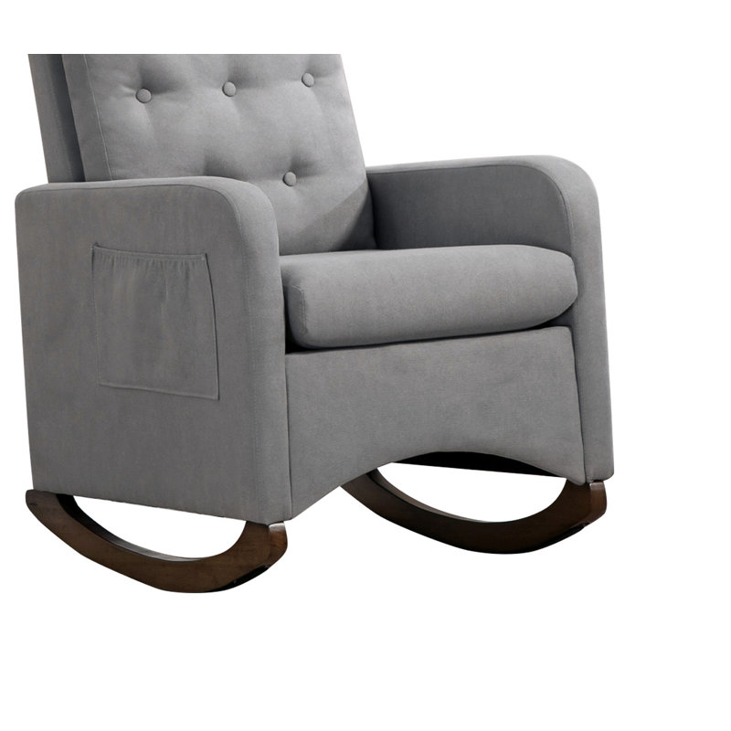 Amarian Rocking Chair, Light Grey