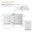 Meuble-lavabo simple 60 po avec plateau en marbre d'ingénierie 60 po-105275184-105275186