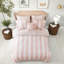 Ensemble de literie rose simple TG, édredon en microfibre, chambre romantique