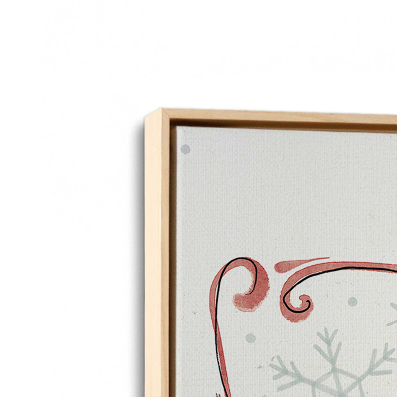 Père Noël, ensemble de 2 reproductions d'art sur toile, American Maple, Impression encadrée sans passe-partout, 49" H x 66" W
