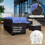 6-Piece PE Rattan Wicker Patio Furniture Set With Sectional Sofa, Coffee Table, And Thickened Cushions-1172870132-1172870133