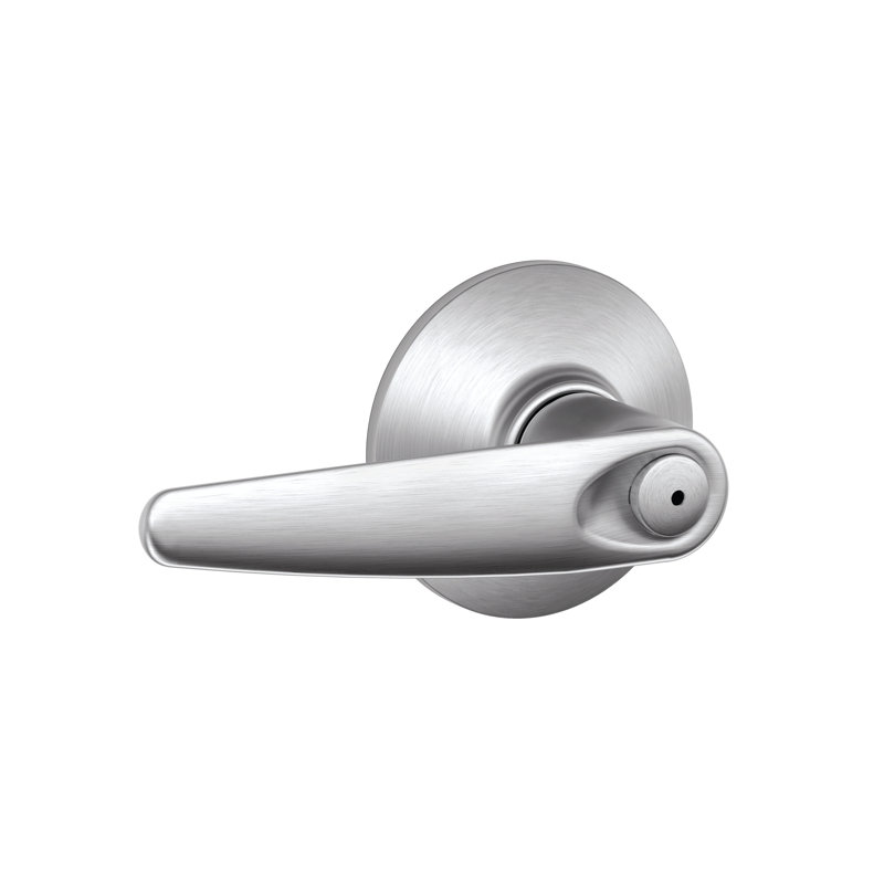 Jazz Lever Bed and Bath Lock, Satin Chrome