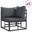 70cm Wide Steel Patio Sofa with Cushions