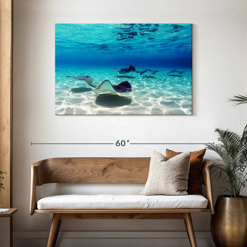 Crowle Grand Cayman Stingrays, 30" H x 45" W