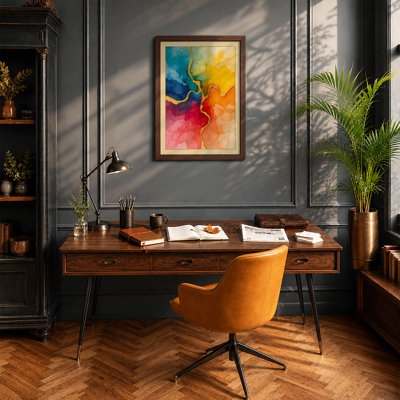 Flowing Colour Abstract - Print