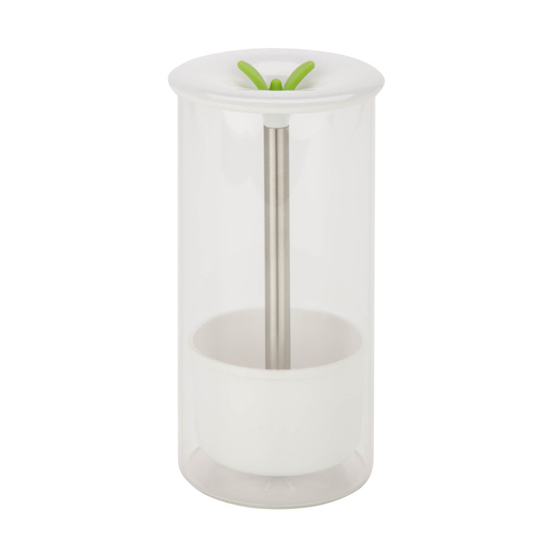 Clear Glass Herb Preserver Jar with Flip Top Lid