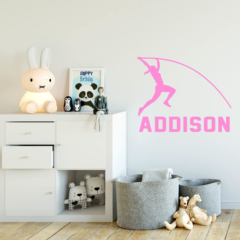 Adhésif mural, H 18 po x l 22,5 po, Rose