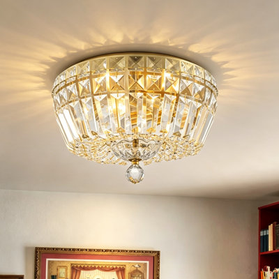 Plafonnier encastré en cristal 3 lumières Boatner