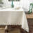 Cooledge Rectangle Solid Linen Textured Tablecloth-1792284530